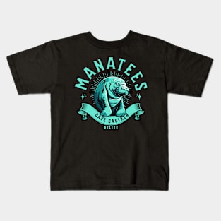 Caye Caulker manatee team, Belize Kids T-Shirt